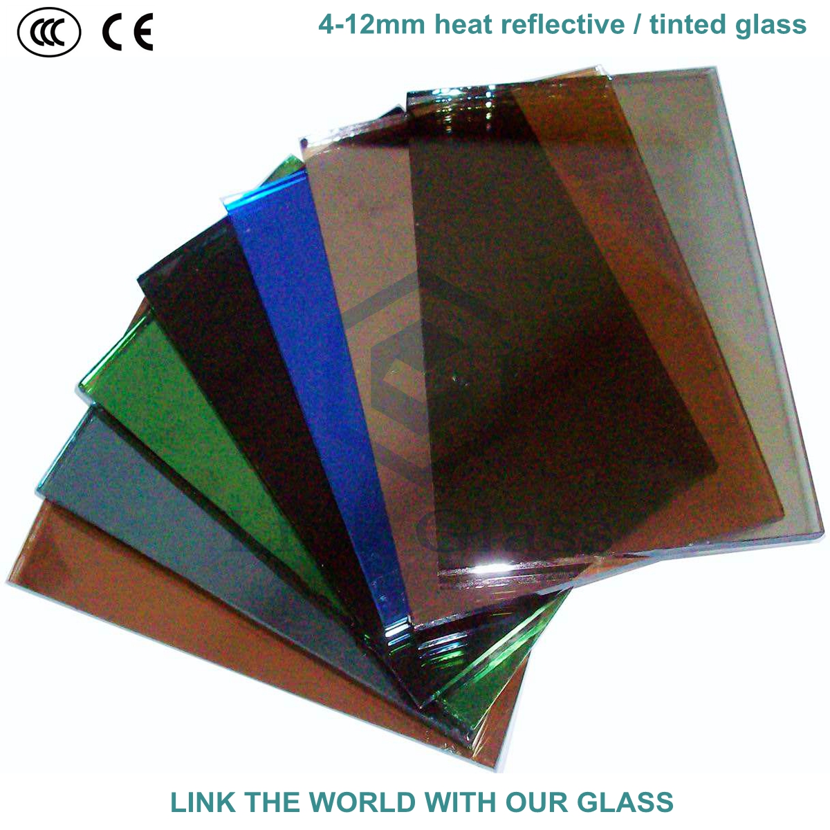 10mm Bronze & Golden Bronze Reflective / Tinted Glass with Ce & ISO9001 for Glass Window