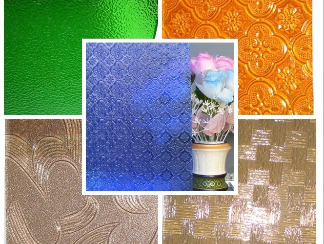 3-6mm Rolled /Textured /Figured /Patterned Glass with Bamboo, Flora, Mistlite etc. Pattern