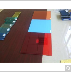 Blue, Green, Yellow, Red, Grey Laminated Glass