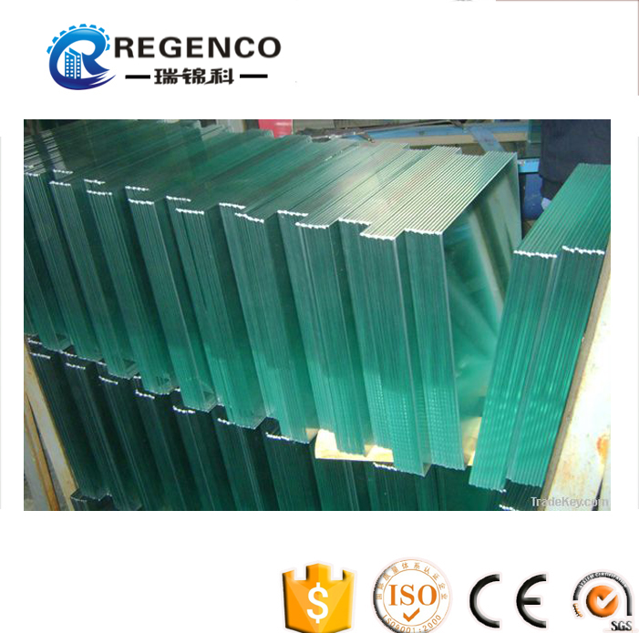 Tougened/Tempered Glass/Door with edge grinding/Beveled/Polished edge