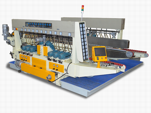 straight line glass double grinding production line