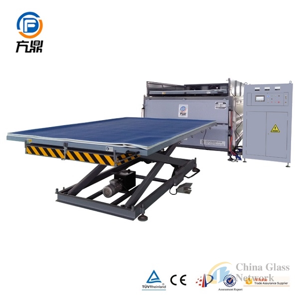 three layers laminated glass machine