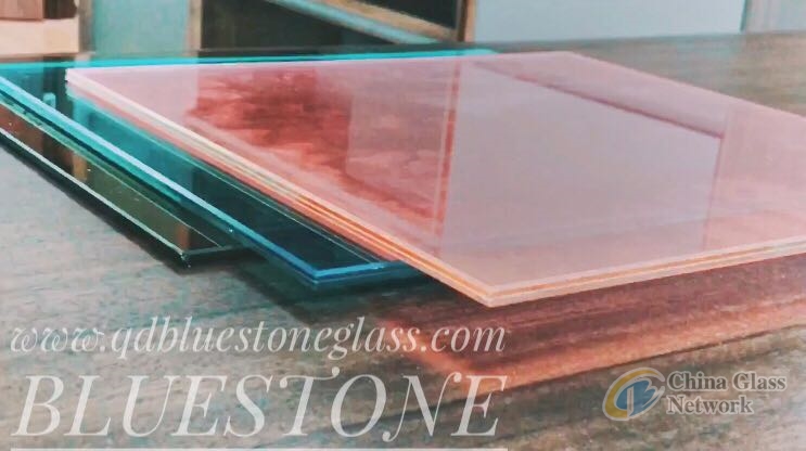 4/5/6+0.38+4/5/6 mm safety color laminated glass