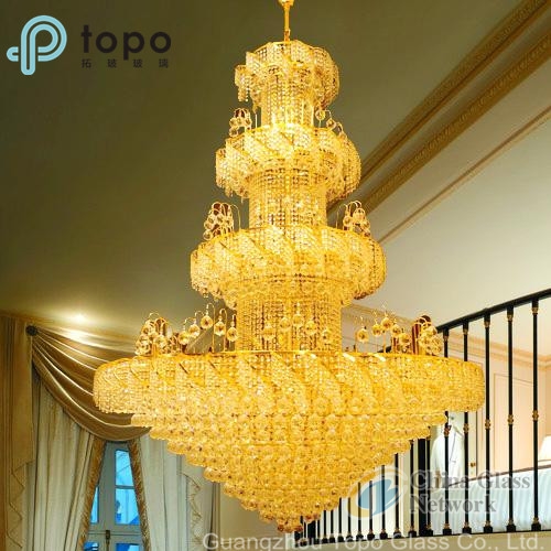 8mm Crystal Yellow Colored Decorative Golden Lighting Glass (C-Y)