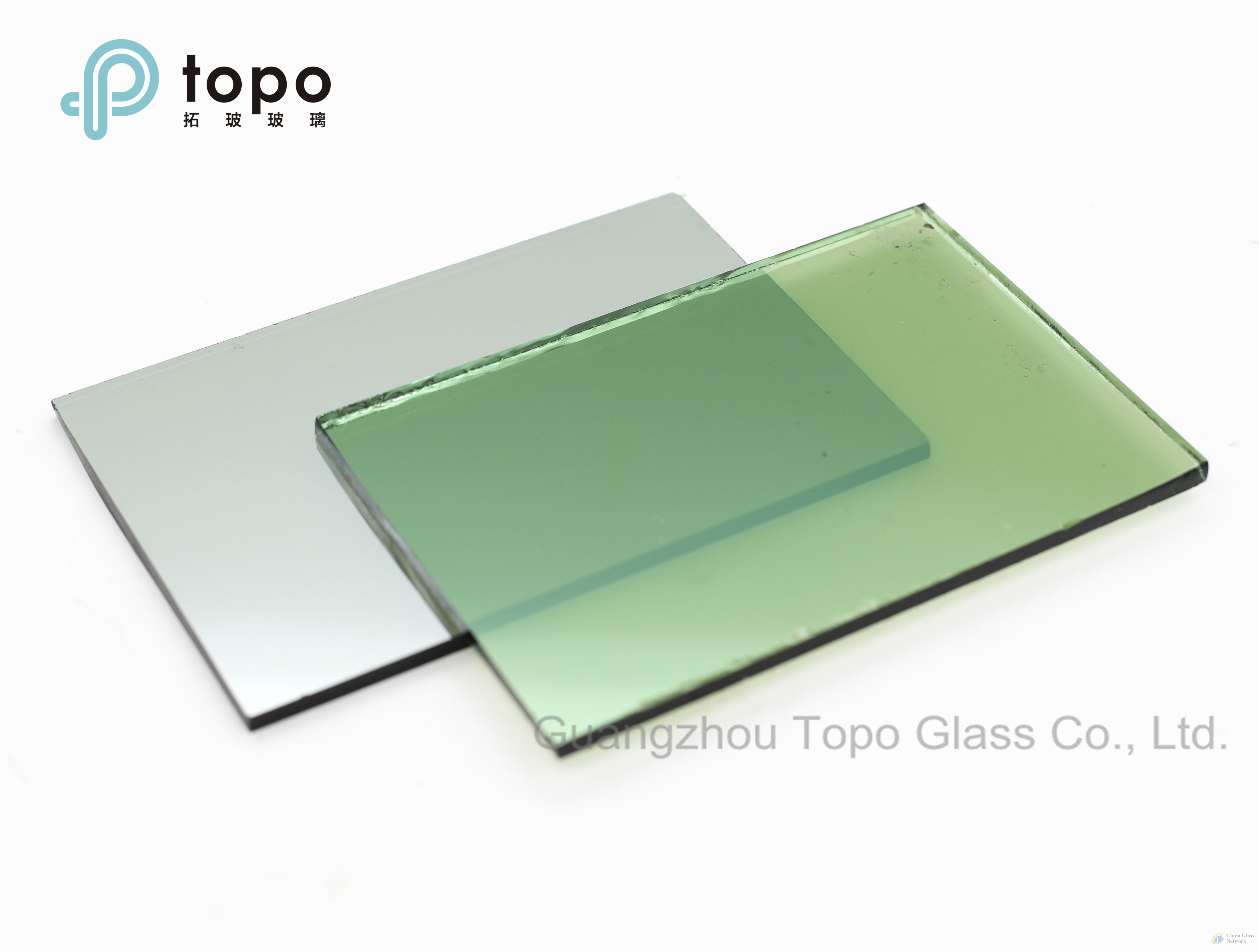 4mm-10mm Dark Green / Natural Green Coated Reflective Windows Glass (R-DG)