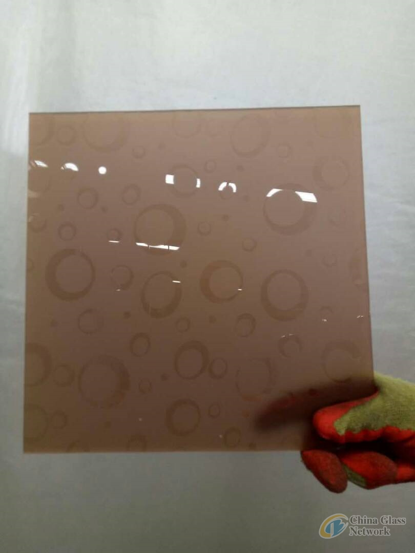 brown acid etched glass