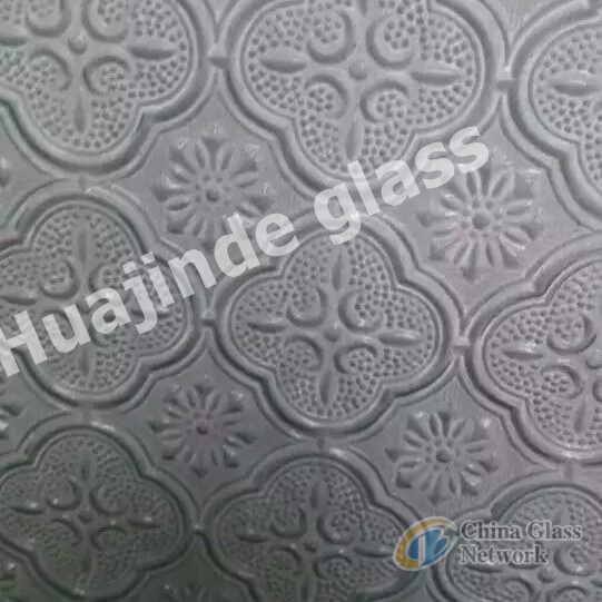 clear patterned  glass,millennium  lora ovenay flower ,masterlite ,karatachi patterned glass from china factory