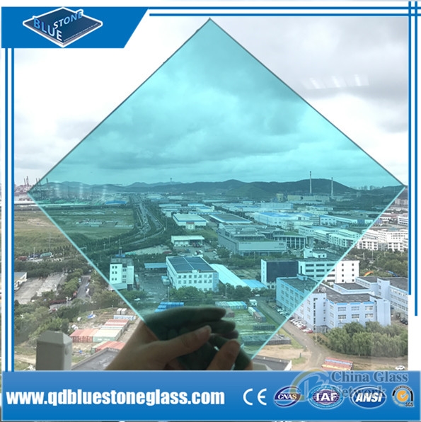 6.38mm Blue Laminated Glass with own factory