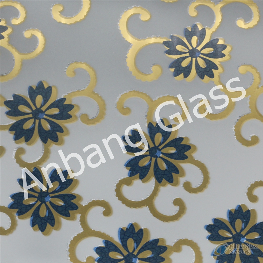 New designs ice acid etched glass, best pricewith CE &ISO from Shahe city factory