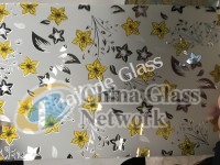 3-12mm high quality background wall glass with popular designs  , frosted door/window/ceiling /wall decorative factory