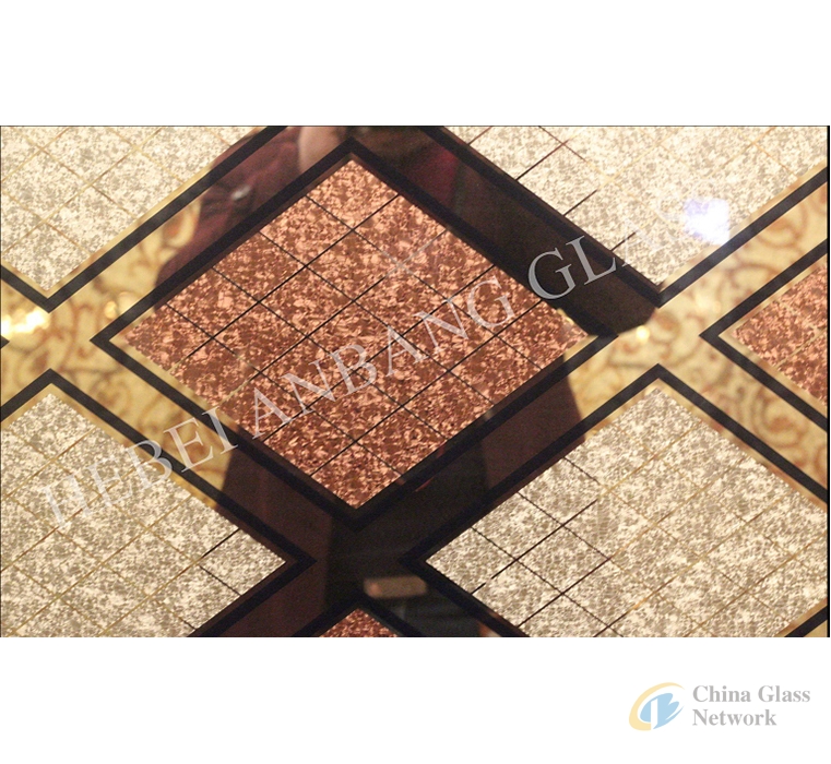 3-12mm high quality background wall glass with popular designs  , frosted door/window/ceiling /wall decorative factory