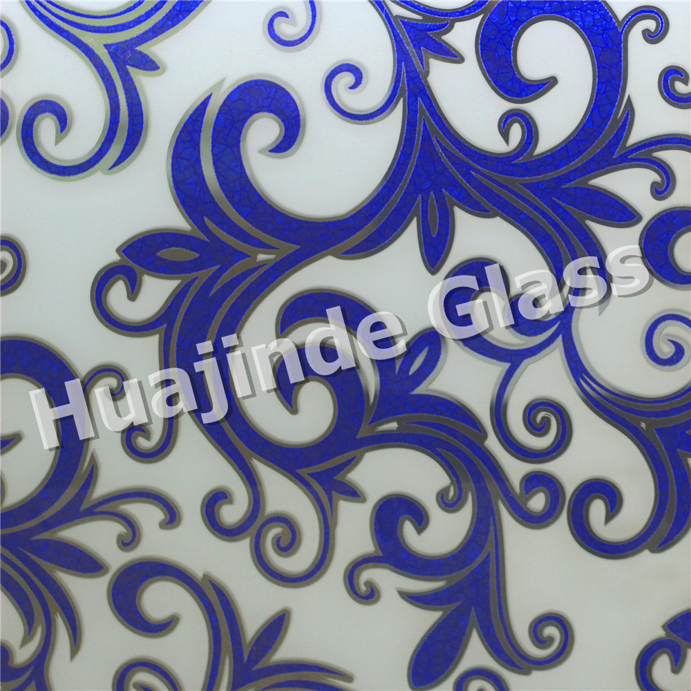 4mm high quality decorative acid designs glass  , frosted door/window/ceiling /wall decorative factory