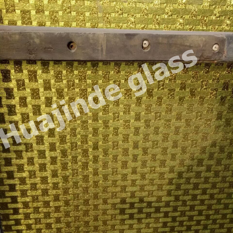 4mm tinted  patterned  glass,millennium  ，Flora，woven，mayflower ,masterlite ,karatachi patterned glass from china factory