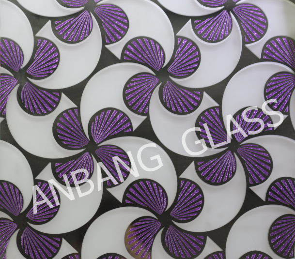 4mm high quality decorative acid designs glass  , frosted door/window/ceiling /wall decorative factory