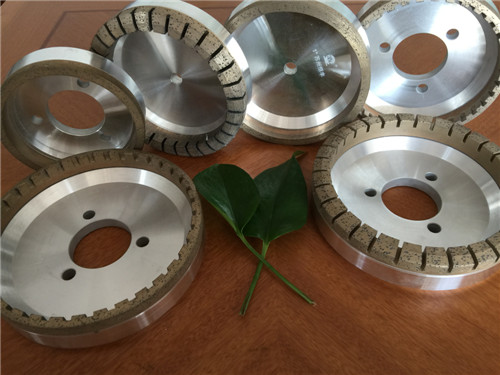 Diamond wheel for straight line edging machine and double edging machine