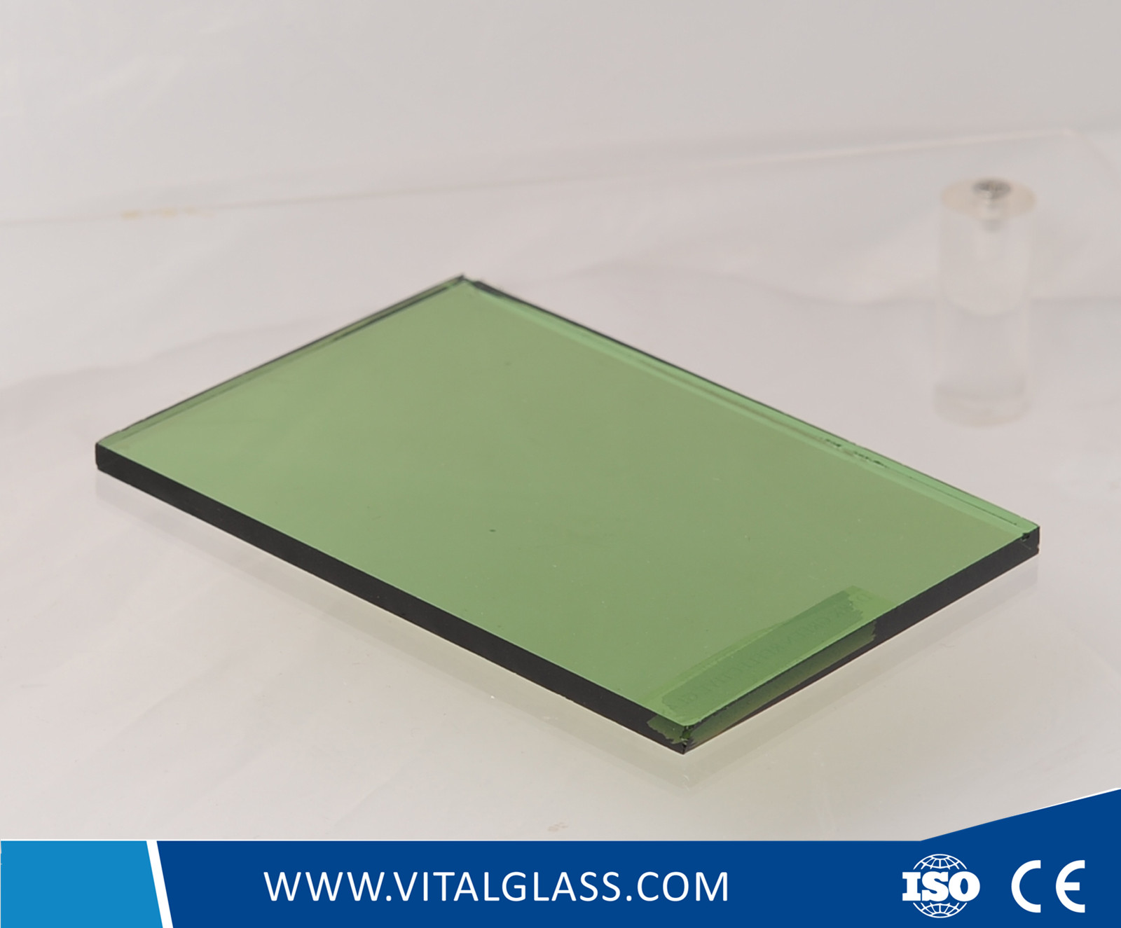 3-12mm Green Reflective Glass with CE&ISO9001