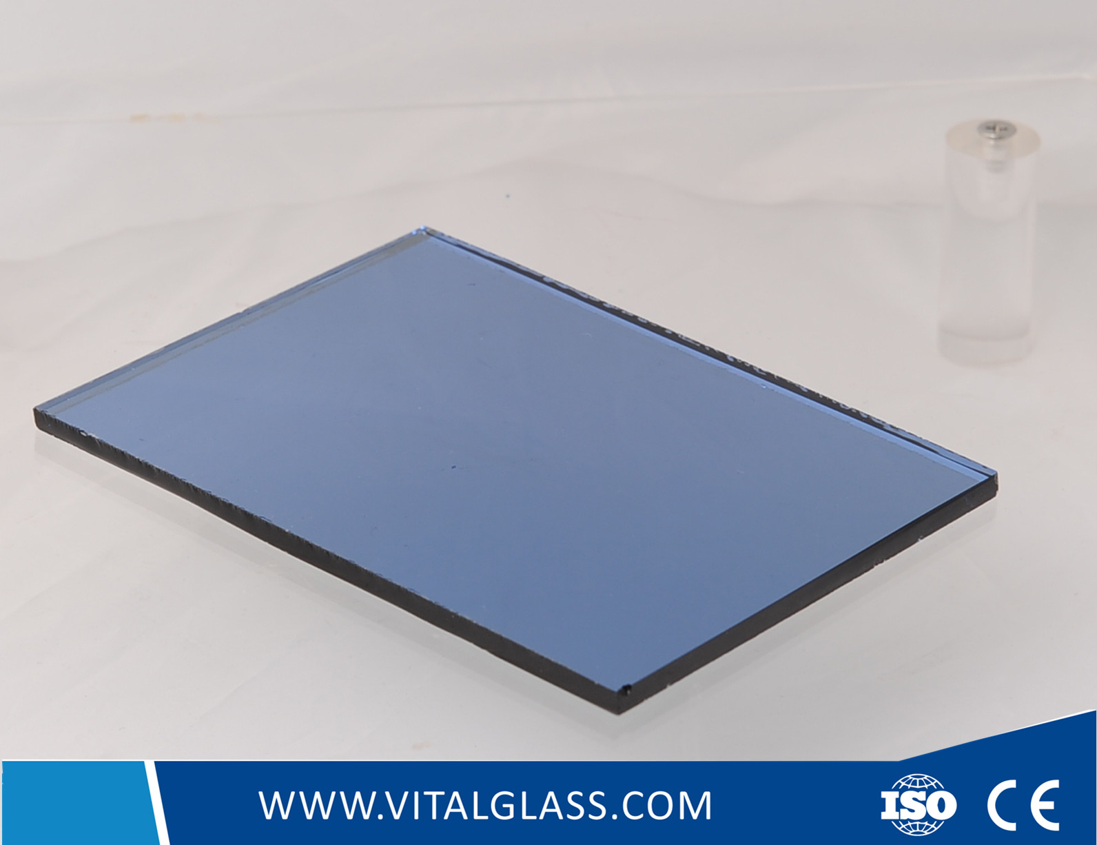 4mm Blue Reflective Glass with CE&ISO9001