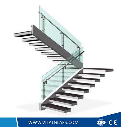 Solid Tempered Glass StairCase