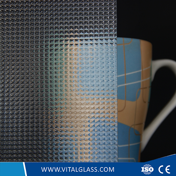 Clear Crystal Patterned Glass with CE and ISO9001