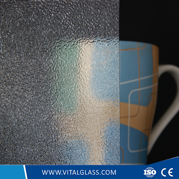 Green Nashiji Patterned Glass with CE and ISO9001