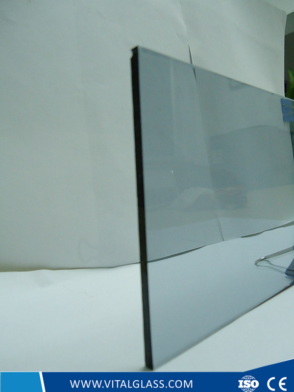 Blue grey tinted float glass