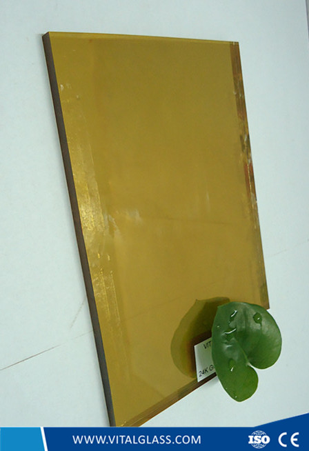 6mm Golden Bronze Reflective Glass with CE&ISO9001