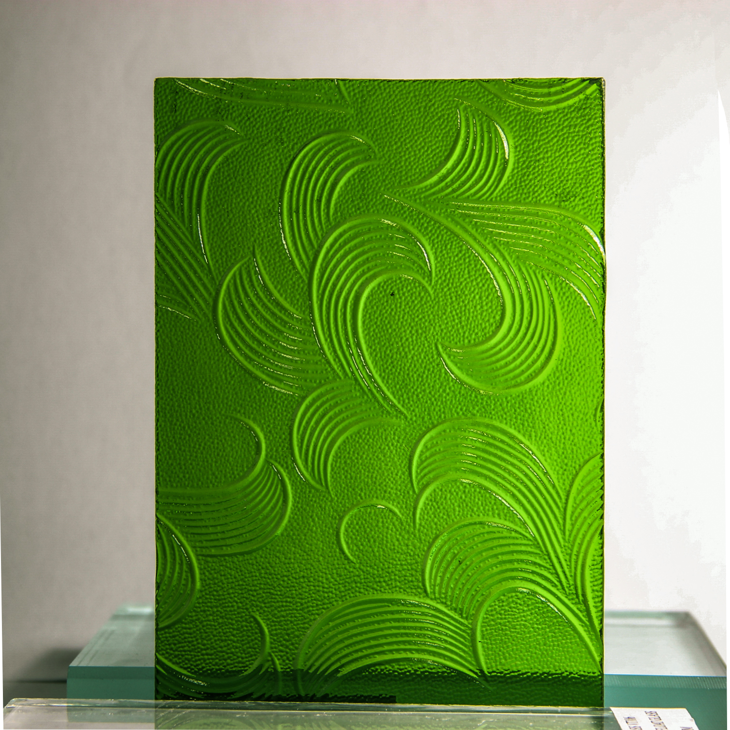 Green//Bronze/Colored May Flower Glass for Patterned/Figured Glass