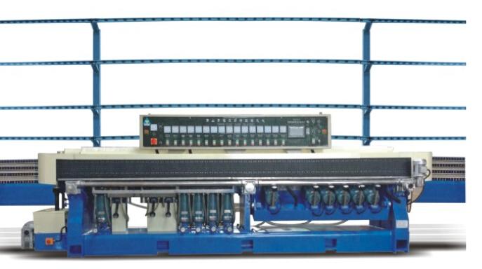 14 motors straight line glass multiple angle edging machine