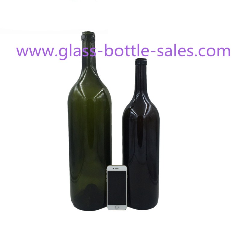 3L,5L Dark Green Wine Bottle