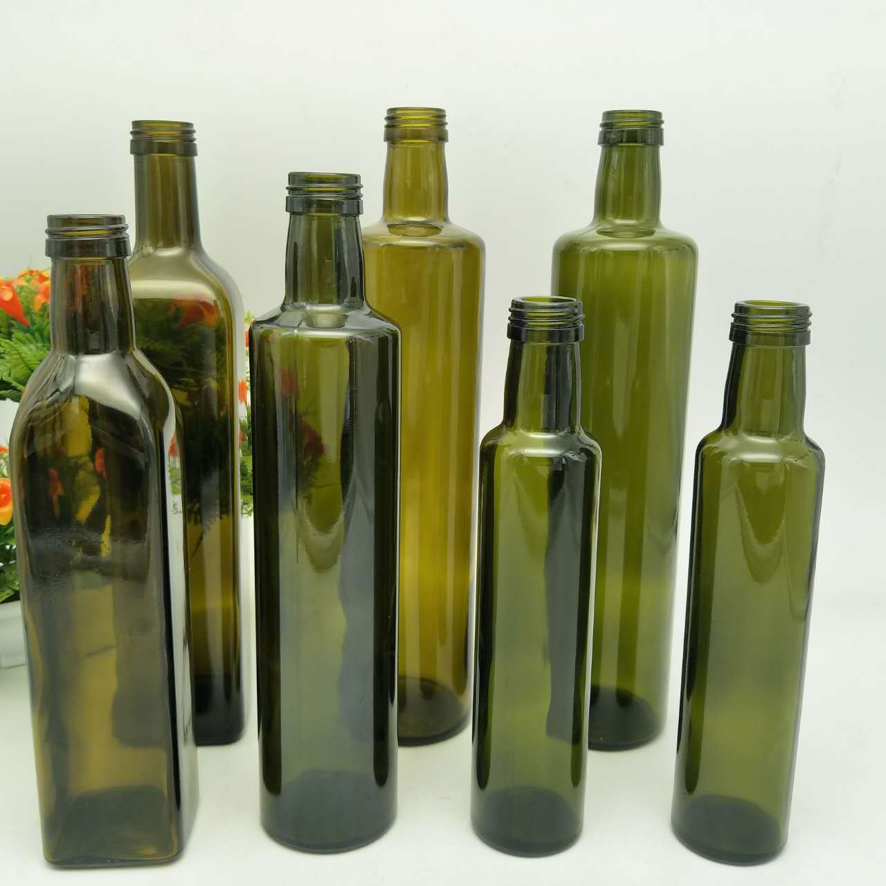 Supply Dark Green Olive Oil Bottle(in stock)