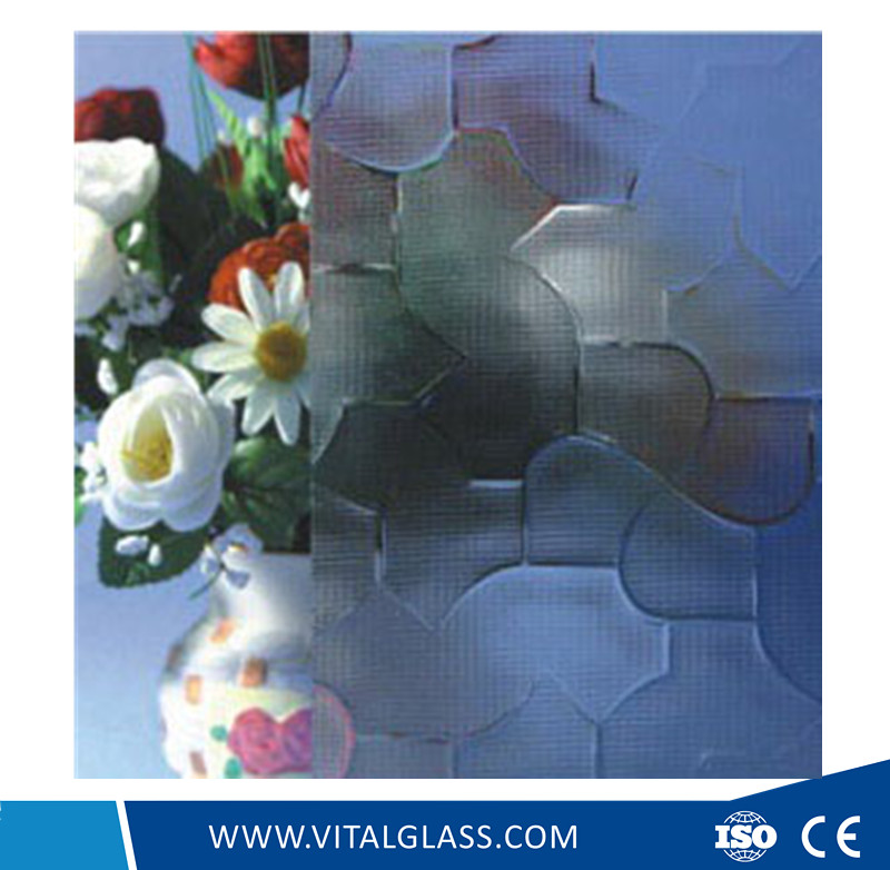 Map Patterned Glass with CE&ISO9001