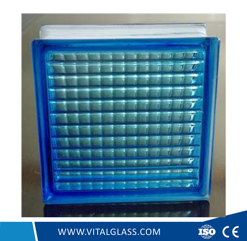 Customized Design Blue Parallel Glass Block (G-B)