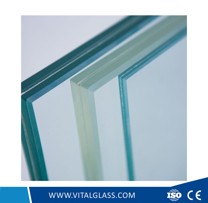 Clear/Grey/Blue/Red Laminated Glass for Window Glass