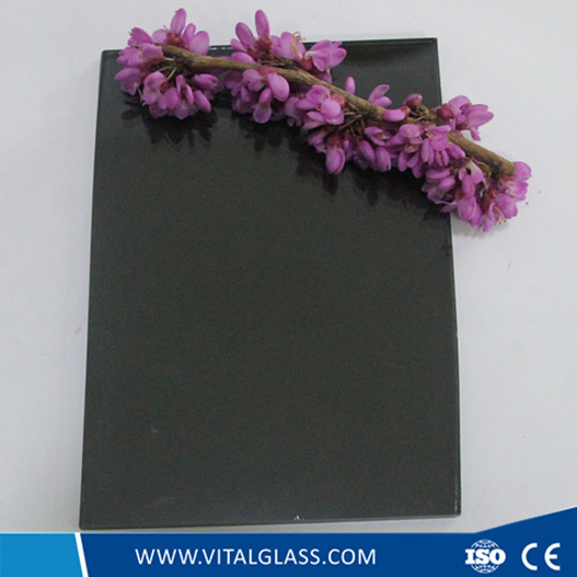 3-12mm Dark Grey Reflective Glass with CE&ISO9001