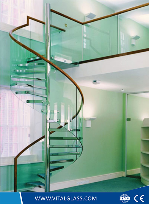 Solid Tempered Glass Staircase