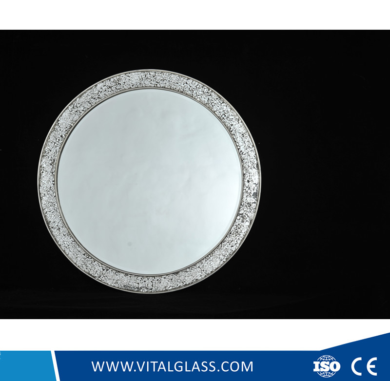 Circle Decorative Spell Mirror with Marble Pattern