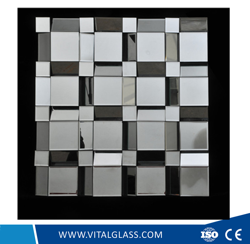 Striped-Frame Decorative Mirror