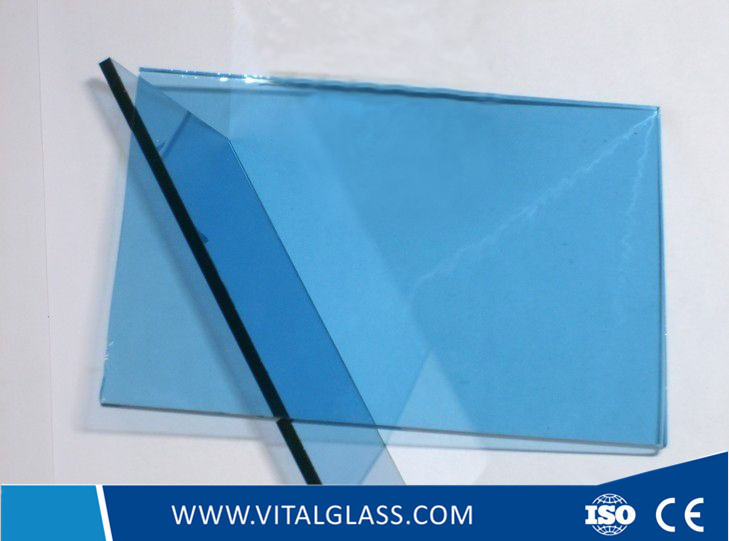 4-10mm Lake blue float glass