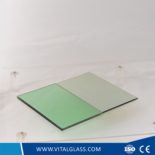 Light green reflective glass