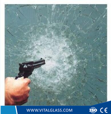 Solid Tempered Bullet-Proof Glass