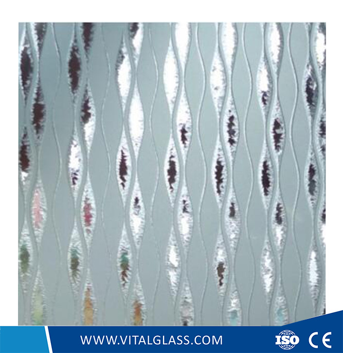 Frosted Glass Decorative Art Glass for Bathroom Glass