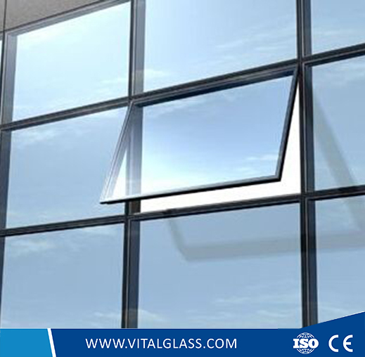 Safety Blue Grey Low-E Glass for Building Glass (L-E)