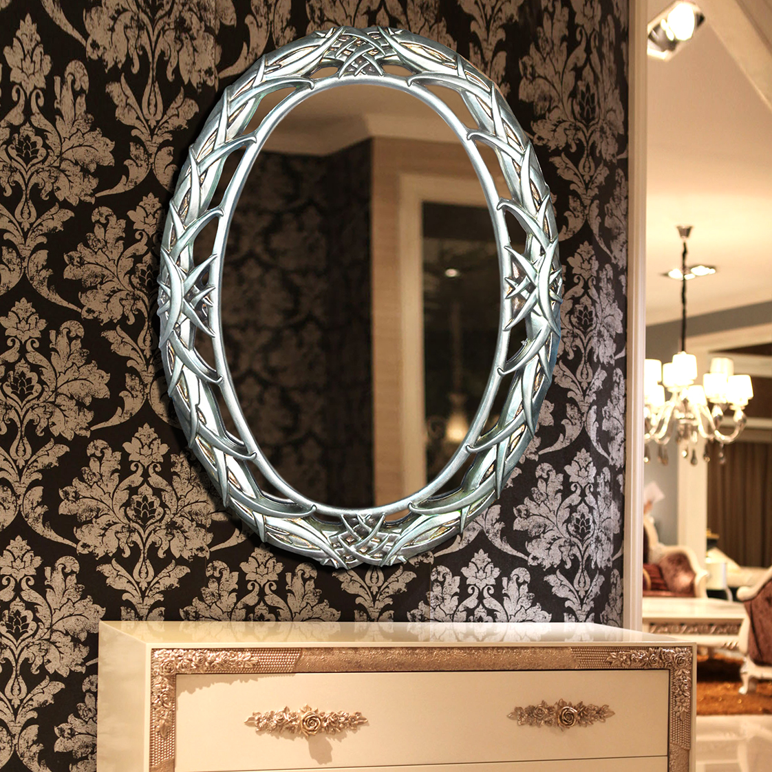 Clear Beveled Edge Mirror for Decorative Bathroom Mirror