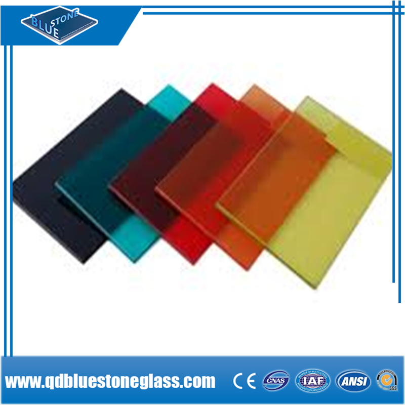 6mm 8mm 10mm thick decorative laminated figured safety glass