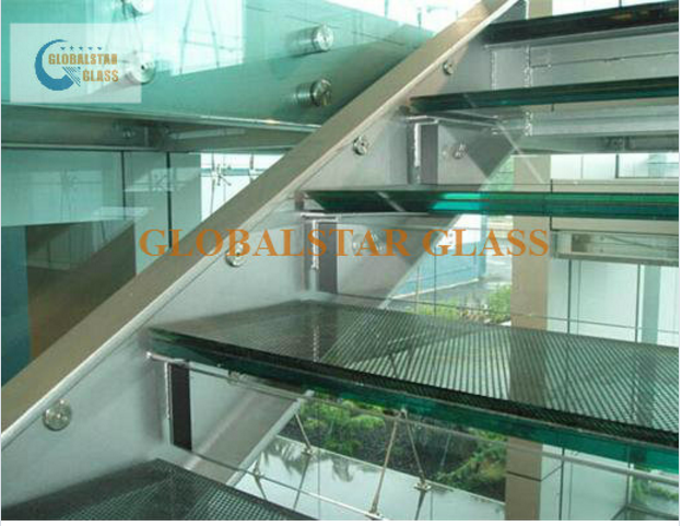 3-19mm Glass Stairs with En12150-1 & AS/NZS2208: 1996