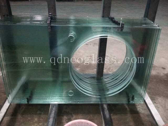 4-12mm Tempered Countertop Glass with Bowl/Pot Hole in Bathroom,Shower room-AS/NZS:2208:1996,CE,ISO 9002