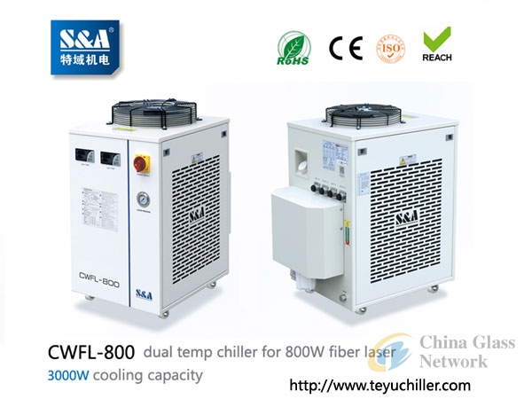 S&A chiller CWFL-1000 for cooling 1000W fiber laser cutting & engraving machine