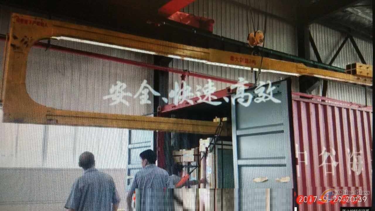 U Shape Container Lifting Crane,C Grab for Glass Container Crane,U Shape Glass Loading&Unloadig Crane