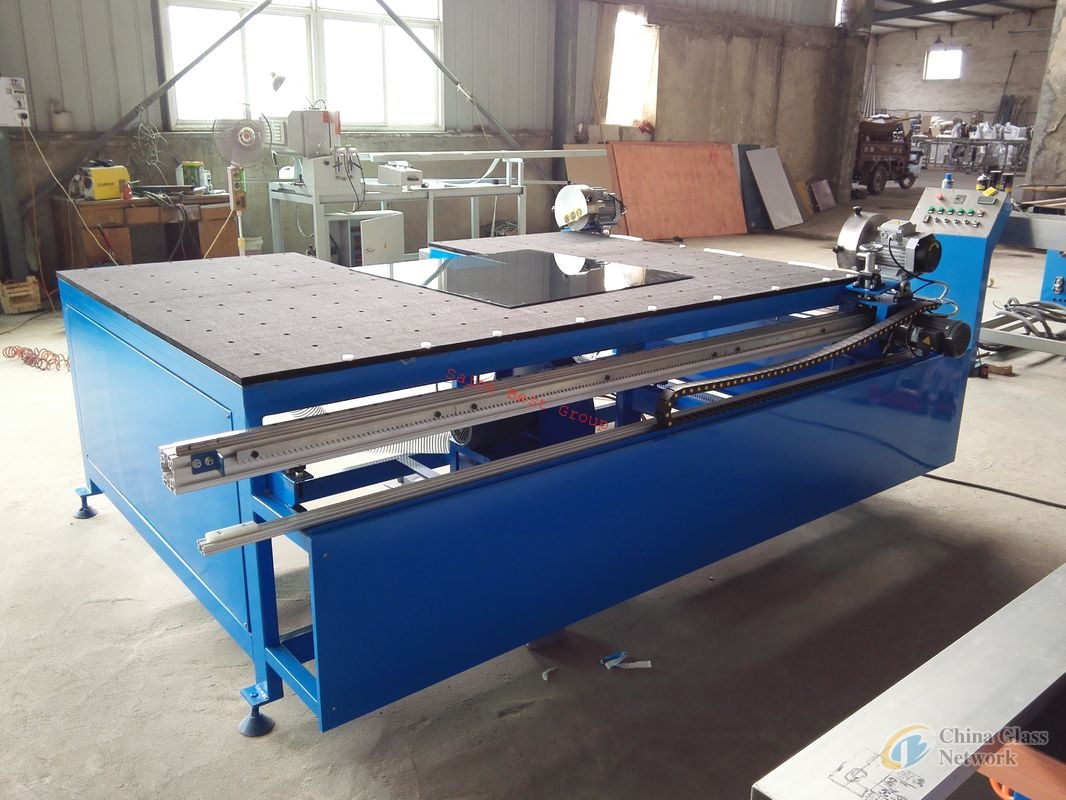 Horizontal Dual Head Low - E Glass Edge Deletion Machine ,Low-e Glass Edge Remover