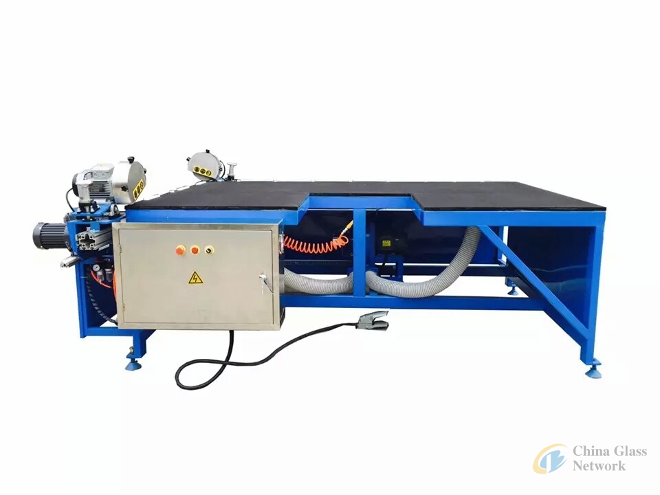 Horizontal Dual Head Low - E Glass Edge Deletion Machine ,Low-e Glass Edge Remover